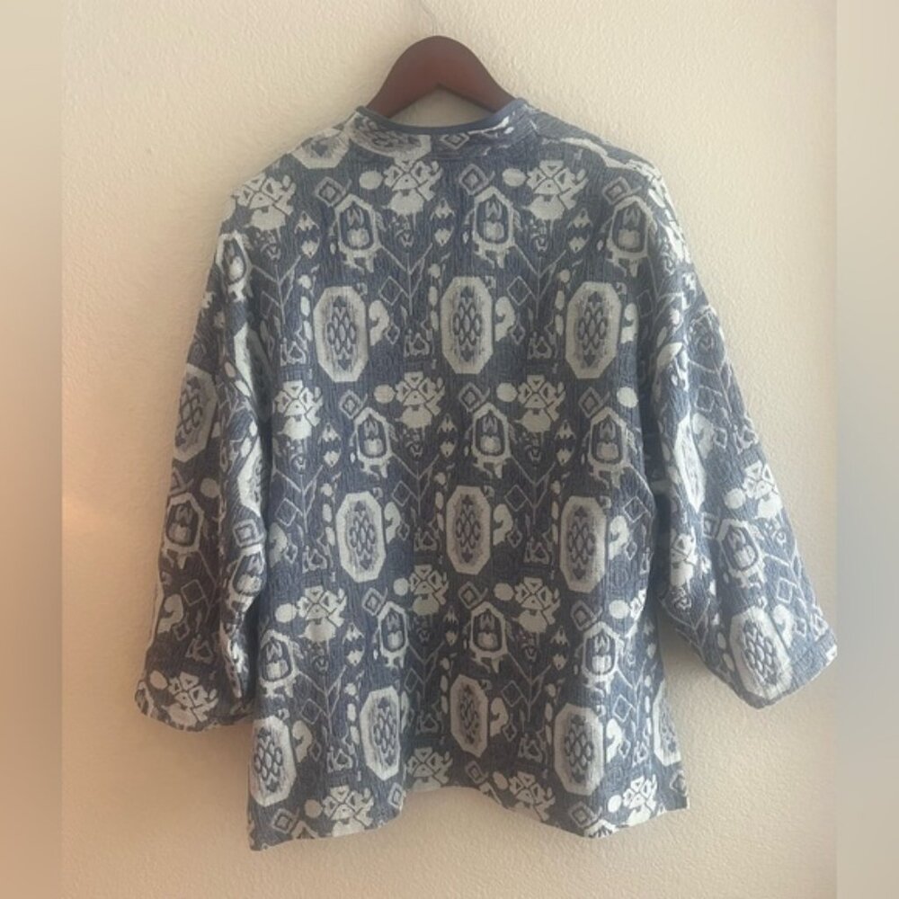 Ruby Rd Petite Open-Front Jacquard Jacket Size 16p - image 2